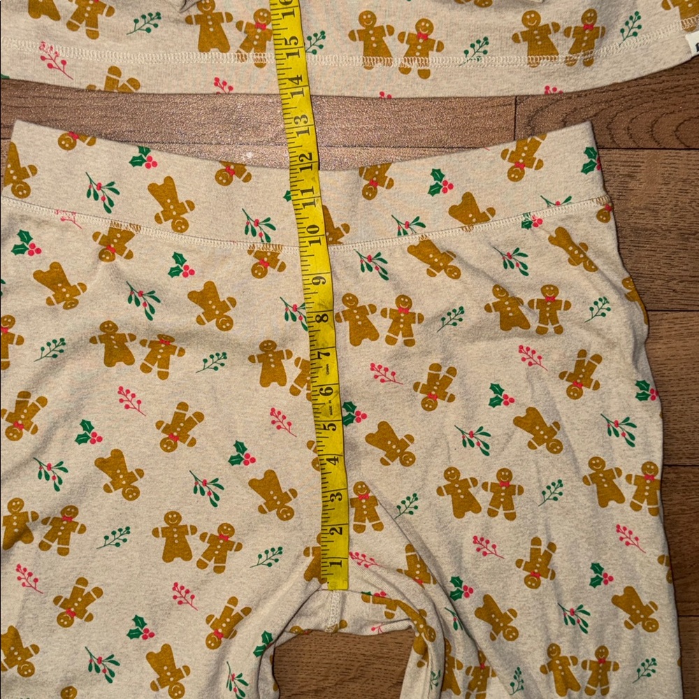 Pact Size Large Unisex Pajama 2 Piece Set Gingerbread 100% Organic Cotton Comfy - Picture 14 of 16